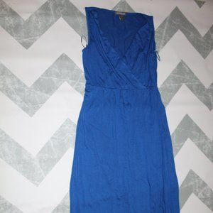 Kate & Mallory Blue Maxi Dress Medium Fringe
